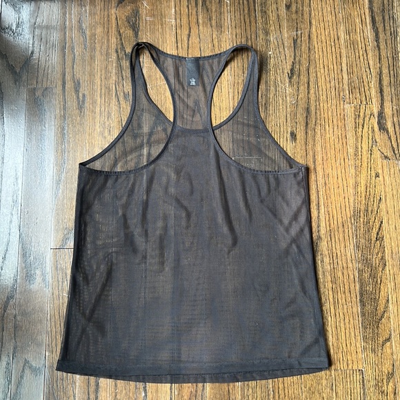 NWOT Victoria Sport Black Mesh Workout Tank Sz S - Picture 4 of 4